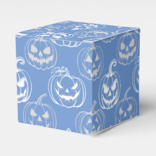 Ballotins Jack-o-lanternes Motif.Blanc L bleu BG