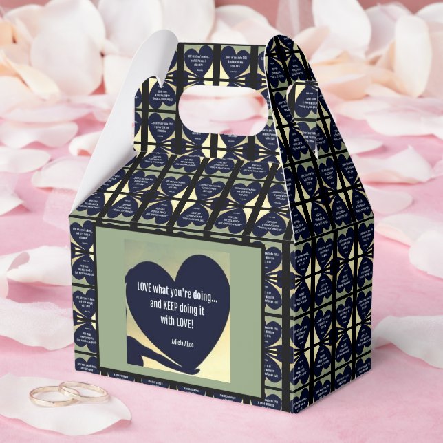 Ballotins J'ADORE CE QUE VOUS FAITES Boîtes de faveur par Ad (Mariage)