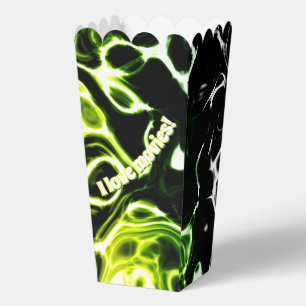 Ballotins J'aime les films liquide vert popcorn box