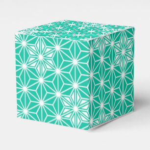 Ballotins Japonais Asanoha motif - bleu paon