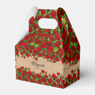 Ballotins Jardin de roses rouges classique romantique nom pe