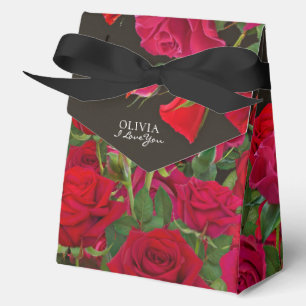 Ballotins Jardin de roses rouges modernes minimaliste floral