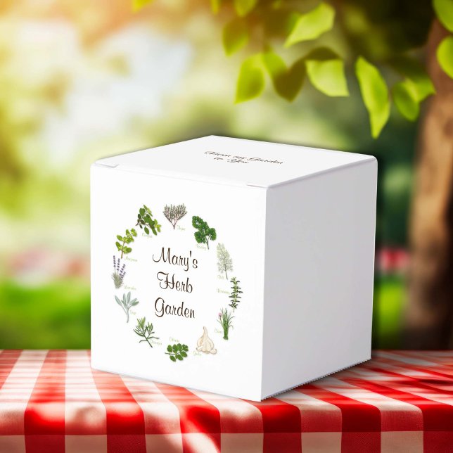 Ballotins Jardin d'herbes  (Herb Garden Favor Boxes
Share your herb garden! Fill the favor boxes with fragrant, flavorful herbs.)