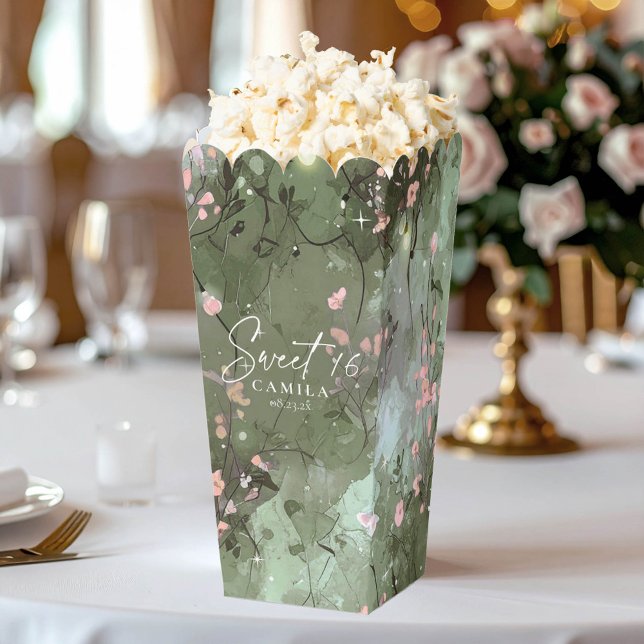 Ballotins Jardin enchanté Sweet 16 Motif rose ID1163 (Créateur téléchargé)