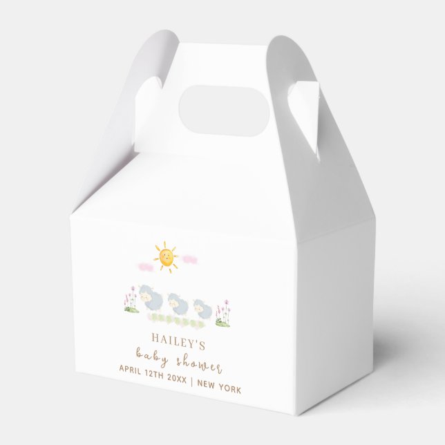 Ballotins Jardin Floral Mignal Famille Mouton Baby shower (Verso)