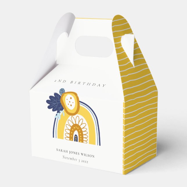 Ballotins Jaune Marine Boho Floral Arc-en-ciel Tout âge Anni (Arrière)