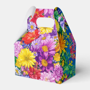 Ballotins Jaune rose rouge Bleu Vert Jardin Fleurs Motif