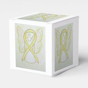 Ballotins Jaune Sensibilisation Ruban Angel Party Favoriser 