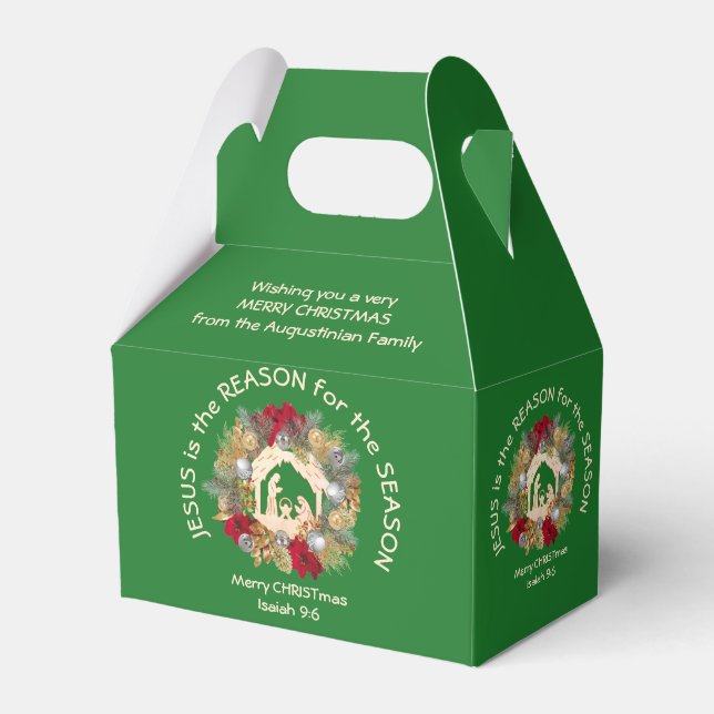 Ballotins JÉSUS EST LA RAISON DE Noël Vert (Verso)