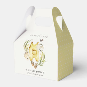 Ballotins Joli Baby shower en feuillage jaune Vêtements