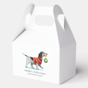 Ballotins Joli chien aquarelle Noël personnalisé