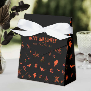 Ballotins Joli Fantôme Effrayant Halloween Noir Orange