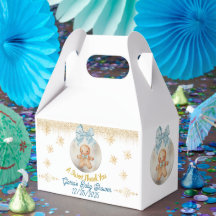 Joli garçon en pain d'épice bleu Ornement Fête de