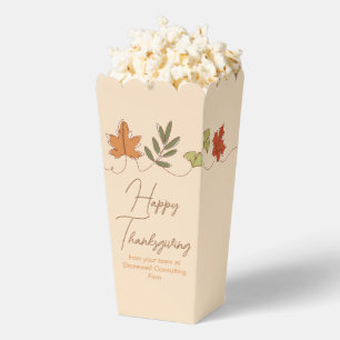 Ballotins Joli Joyeux Thanksgiving Feuilles Fête Popcorn