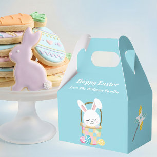 Ballotins Joli lapin de Pâques bébé bleu personnalisé pour f