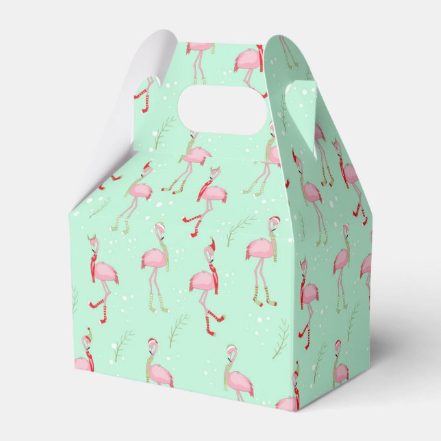 Ballotins Joli motif de flamant rose de Noël (Verso)