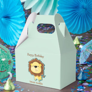Ballotins Joli motif de lion bleu pour anniversaire