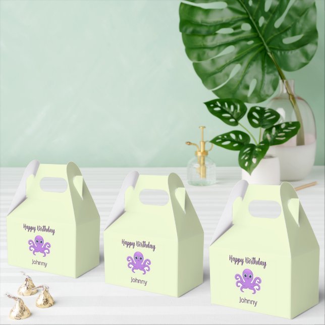 Ballotins Joli poulpe violet vert (Multiple)