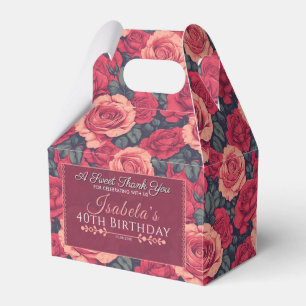 Ballotins Joli Rose Ballotin d'anniversaire pour Merci