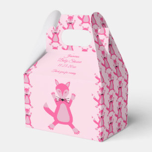 Ballotins Joli rose bébé fille Fox Baby shower personnalisé