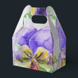 Ballotins Joli Viola violet Floral Mariage Ballotin de gâtea<br><div class="desc">Joli alto Floral fleurs Mariage Ballotins de gâteau,  entièrement personnalisable. Conçu à partir d'une de mes aquarelles.</div>