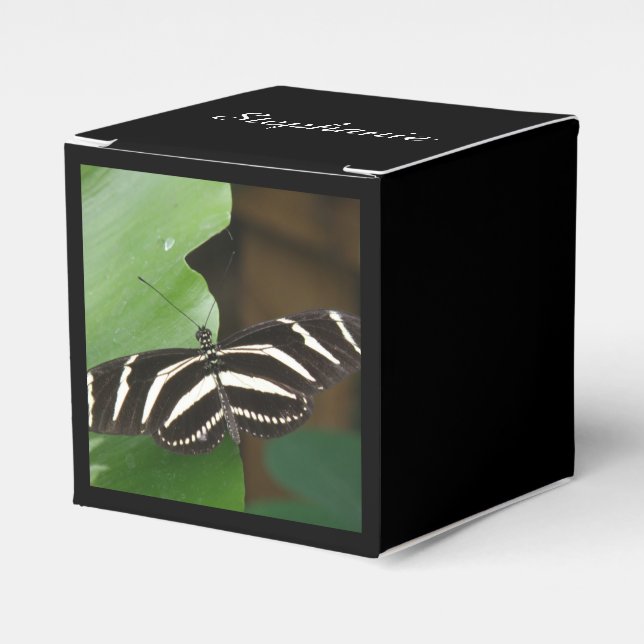 Ballotins Joli Zebra Longwing Papillon Ballotin personnalisé (Verso)