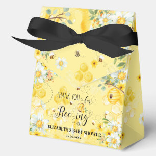 Ballotins Jolie Abeilles de Miel Jaune Floral Baby shower nu