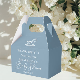 Ballotins Jolie Baby Shower Personnalisé Bleu Poussiéreux