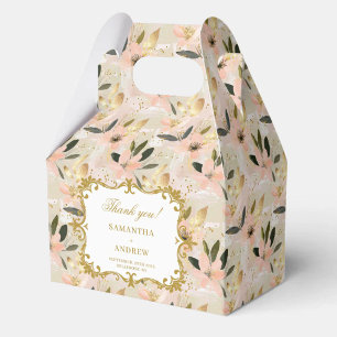 Ballotins Jolie Blush Gold Boho Mariage favori Keepsakes Box