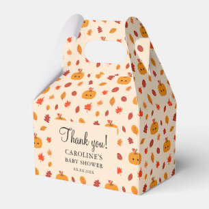Ballotins Jolie boîte cadeau citrouille kawaii automne feuil