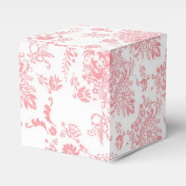 Ballotins Jolie boîte de design Damask rose (Verso)