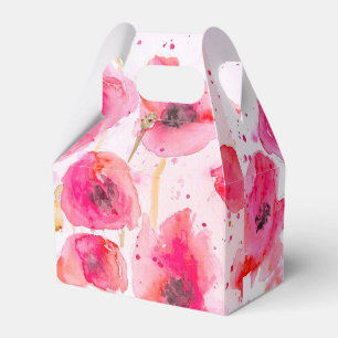 Ballotins Jolie boîte de faveur de gâteau de mariage floral 