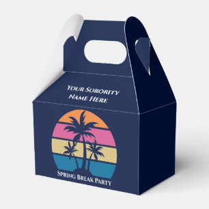 Ballotins Jolie boîte de fête de plage de vacances de printe