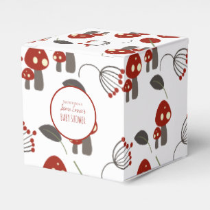 Ballotins Jolie champignon Baby Shower Garden Forest Merci