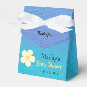 Ballotins Jolie Daisy Turquoise Merci Baby Shower