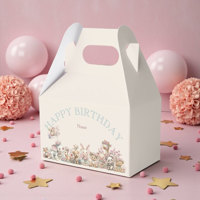 Ballotins Jolie fête d'anniversaire d'animaux Boho (Créateur téléchargé)