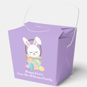 Ballotins Jolie fête de Pâques lapin violet pastel Fortune