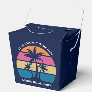 Ballotins Jolie Fortune de fête de plage bleue aux palmiers