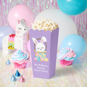 Ballotins Jolie Popcorn de Fête de Pâques Lapin Bunny Violet
