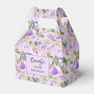 Ballotins Jolie rose violette florale 100e anniversaire 