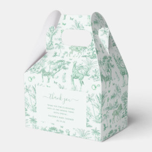 Ballotins Jolie Toile de Jouy de Safari Cadeau de Baby Sho