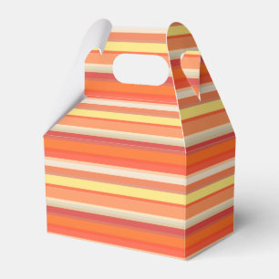 Ballotins Jolies rayures orange rouge