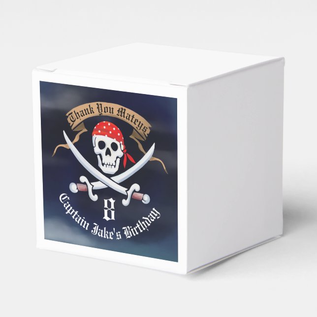 Ballotins Jolly roger Pirate Anniversaire Photo (Verso)