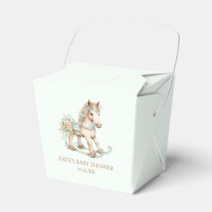 Ballotins Jouet Vintage Floral Rocking Horse Baby shower