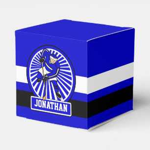 Ballotins Joueur de hockey sur glace personnalisé bleu