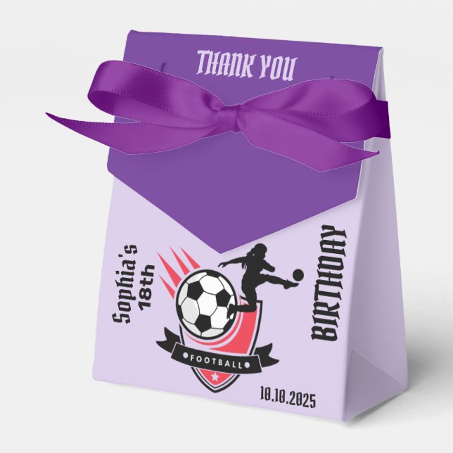 Ballotins Joueuse de football fille, équipe de filles de foo (Verso)