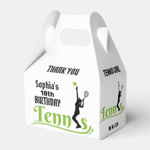 Ballotins Joueuse de tennis, fille d'anniversaire Ballotin