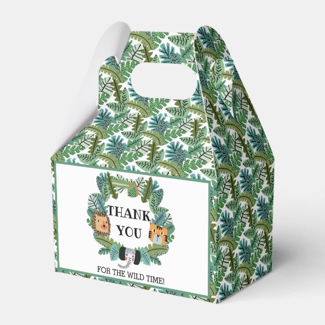 Ballotins Jour d'anniversaire du Lion Tiger Safari Jungle mi (Verso)