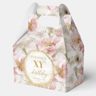 Ballotins Jour d'anniversaire gracieusement rose boho or ros
