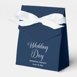 Ballotins Jour de mariage personnalisé Elégant bleu marine F